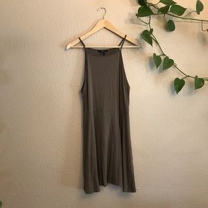 Forever 21 Olive Halter Dress